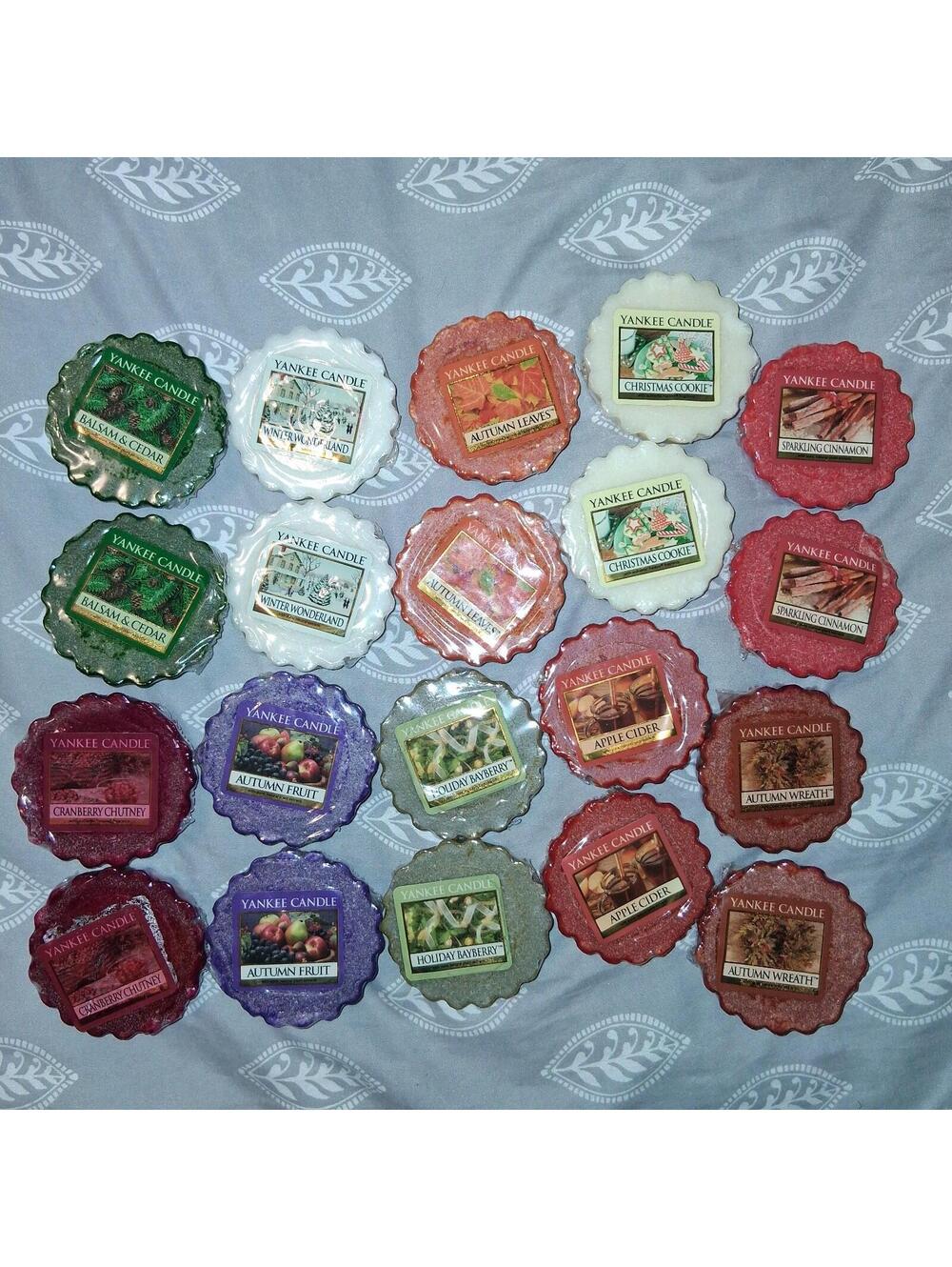 Lot of 18 VTG Yankee Candle Wax Tarts Retired Labels Discontinued Scents Rare